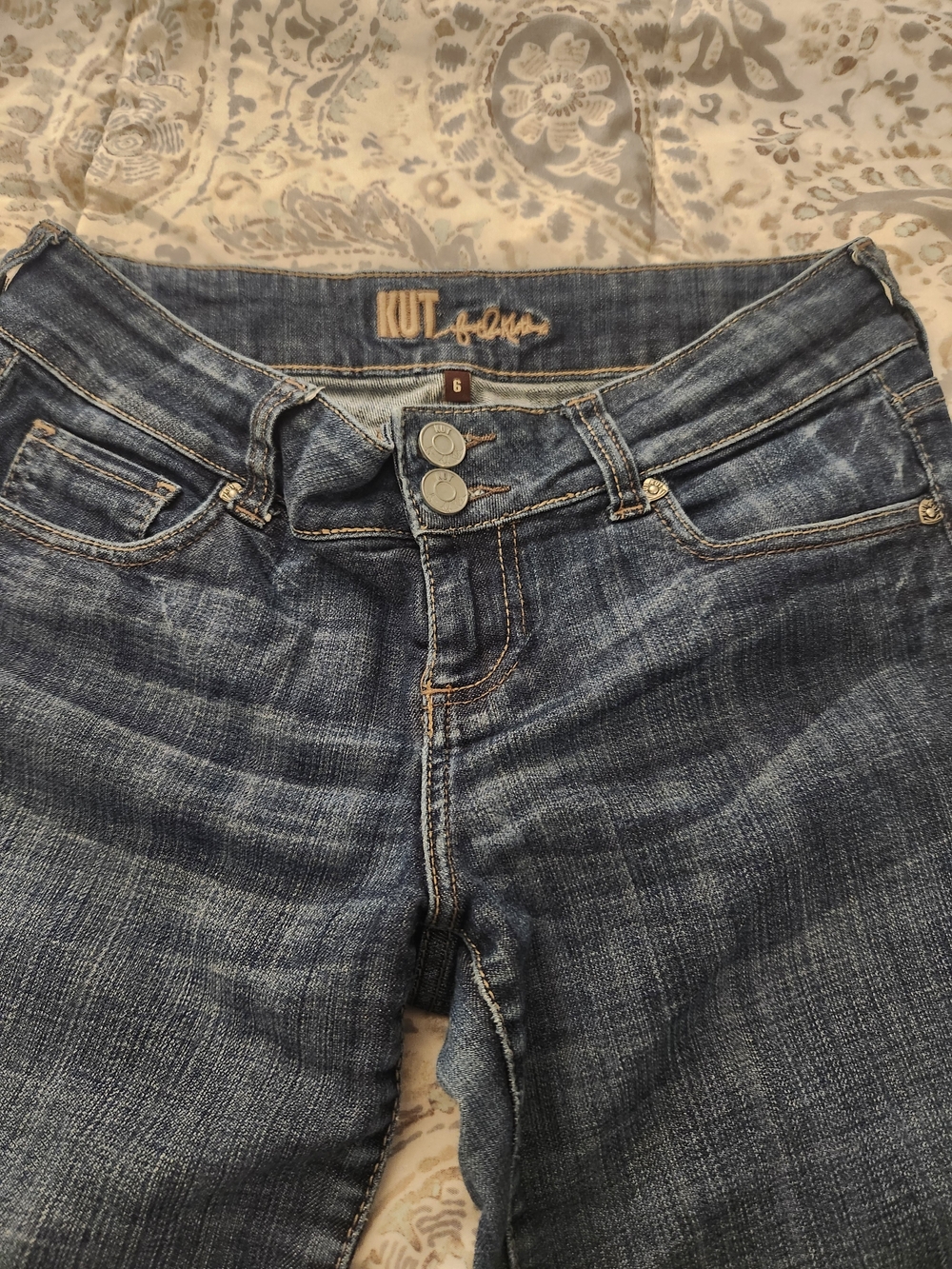 Kut from the Kloth Mid Blue Bootcut Jeans